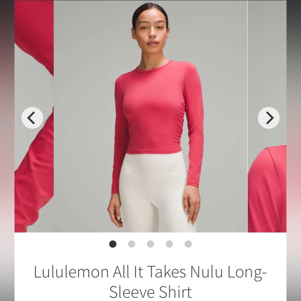 Lululemon All It Takes Nulu Long Sleeve